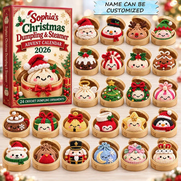Christmas Steamer Friends Advent Calendar 2026 - 24-Day Countdown, Acrylic Charms
