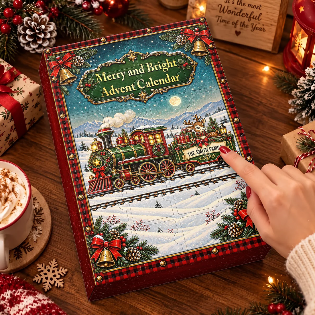 Christmas Together Advent Calendar 2026 - 24 Day Spirits Countdown, Acrylic Charms Blind Box - Gift For Family91