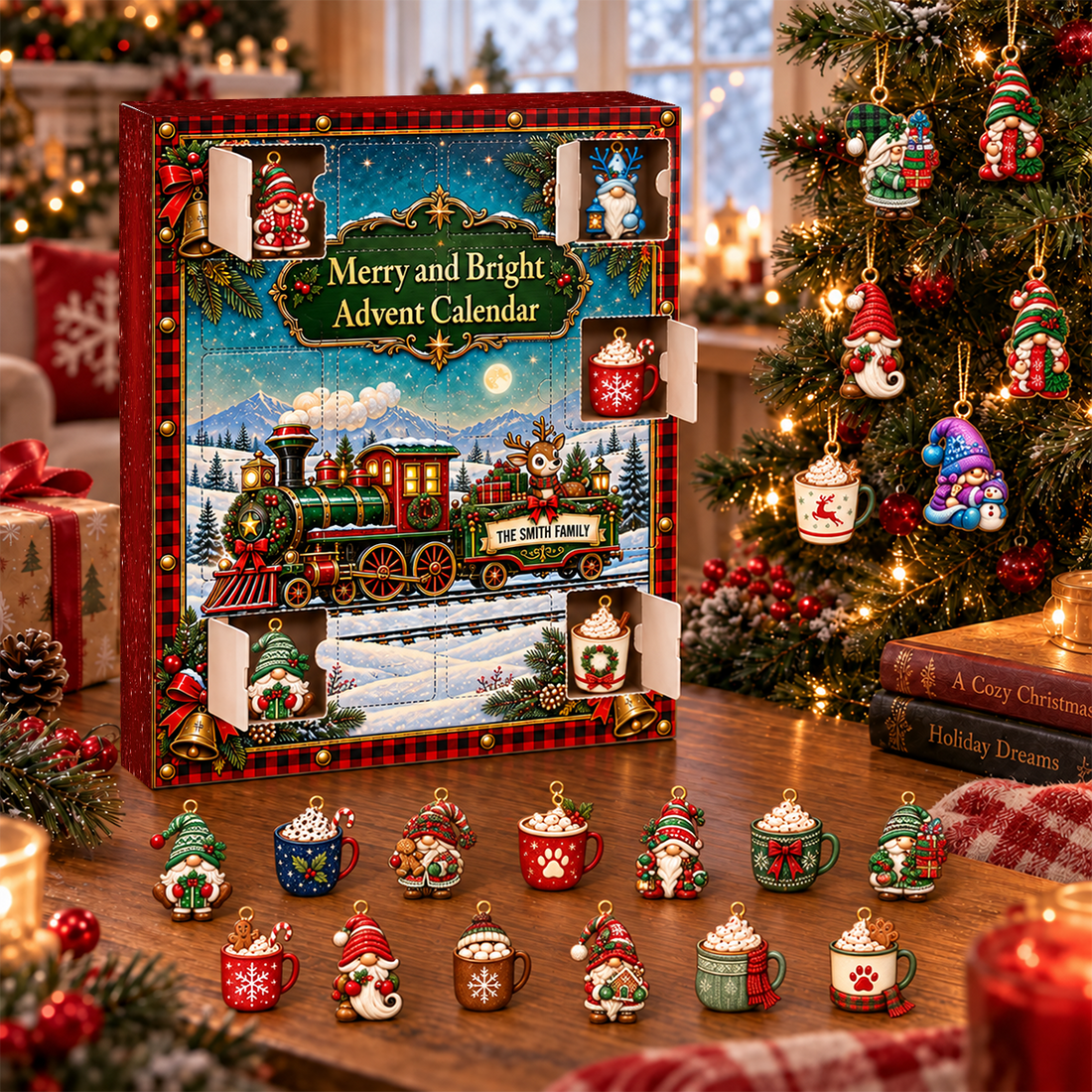 Christmas Together Advent Calendar 2026 24 Day Spirits Countdown Acrylic Charms Blind Box Gift For Family
