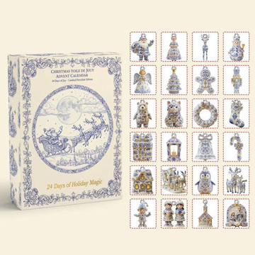 Christmas Toile De Jouy Christian Advent Calendar Gift For Jesus Lover Faith Based Christian Home Decor Christmas Countdown Calendar