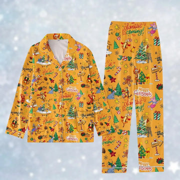 Christmas Winnie The Pooh Holiday Pajamas, Pooh And Friends Shirt, Tigger, Eeyore, Piglet Matching Pajamas Set, Disney Birthday Gift