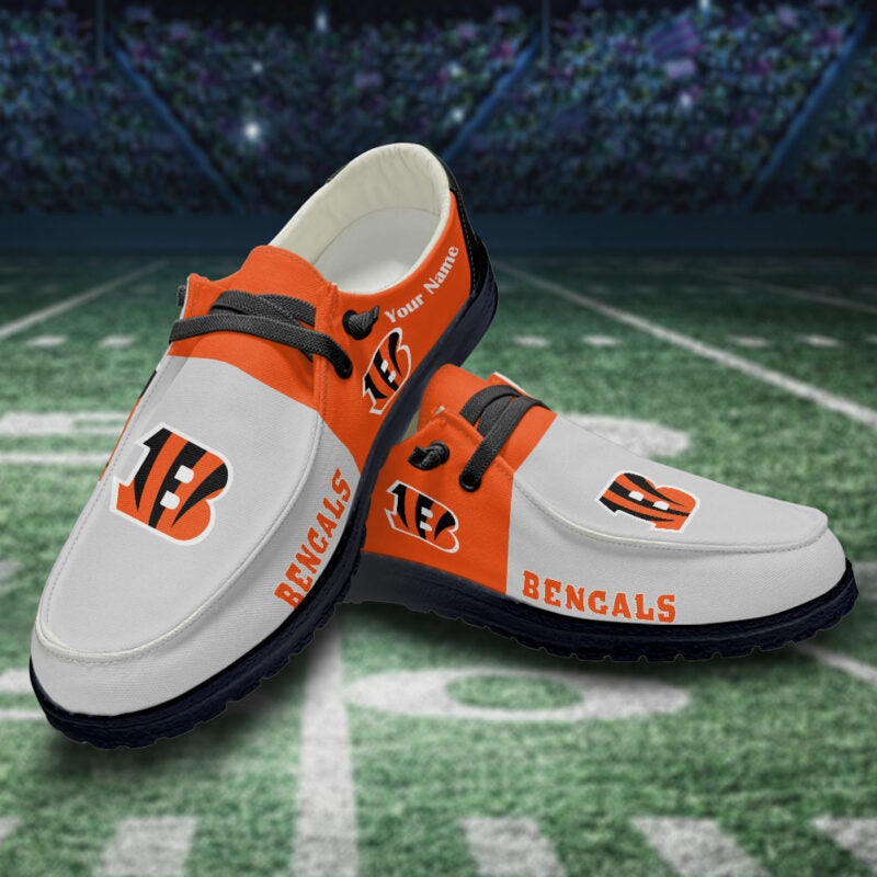 Cincinnati Bengals Hey Dude Shoes -NFL Teams Personalized - Ingenious Gifts Your Whole Family
