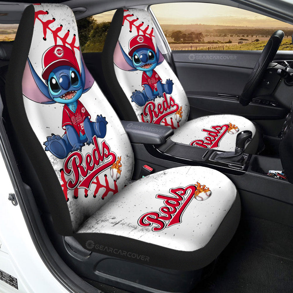 Cincinnati Reds Car Seat Covers Stitch Theme Collection