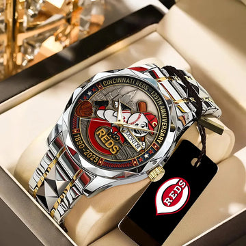 Cincinnati Reds 135th Anniversary 2025 Alloy Luxury Quartz Watch – TANTN17065