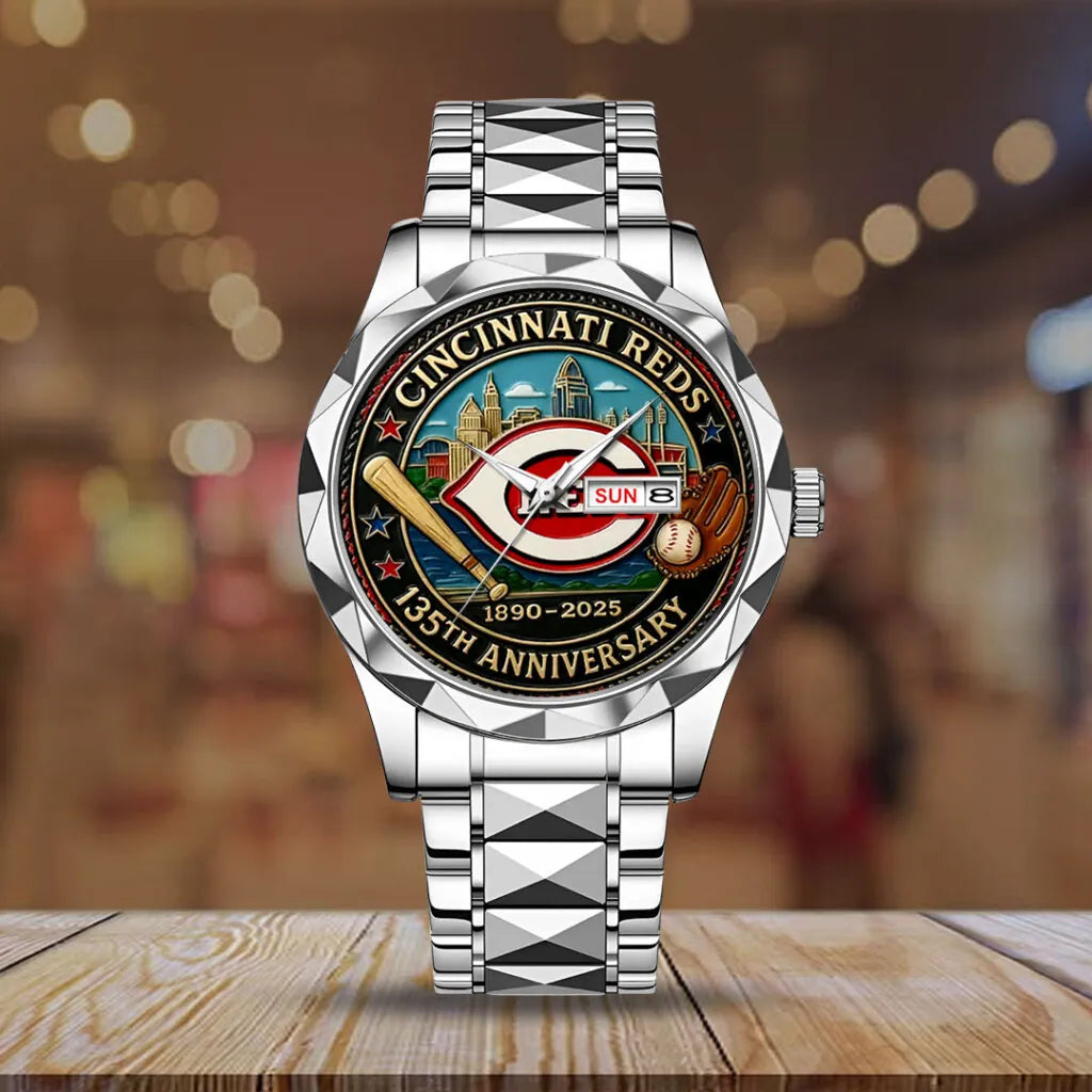 Cincinnati Reds Alloy Luxury Quartz Watch – HOATT13496