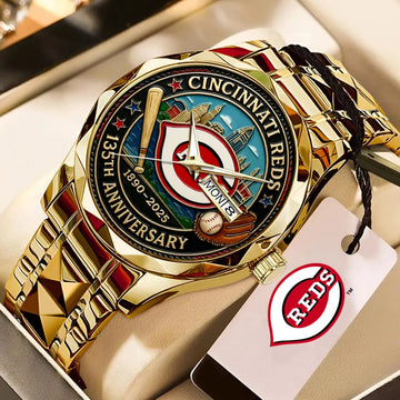 Cincinnati Reds Alloy Luxury Quartz Watch – HOATT13496
