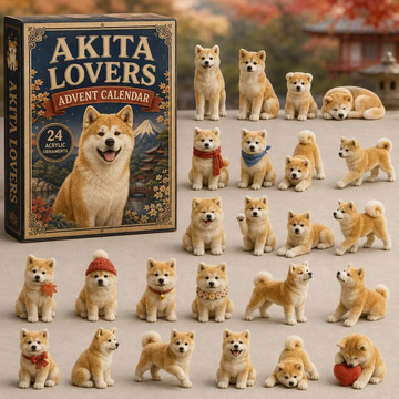 Classic Akita Advent Calendar 2026 - 24-Day Countdown, Acrylic Charms Every Day Bring New Suprises