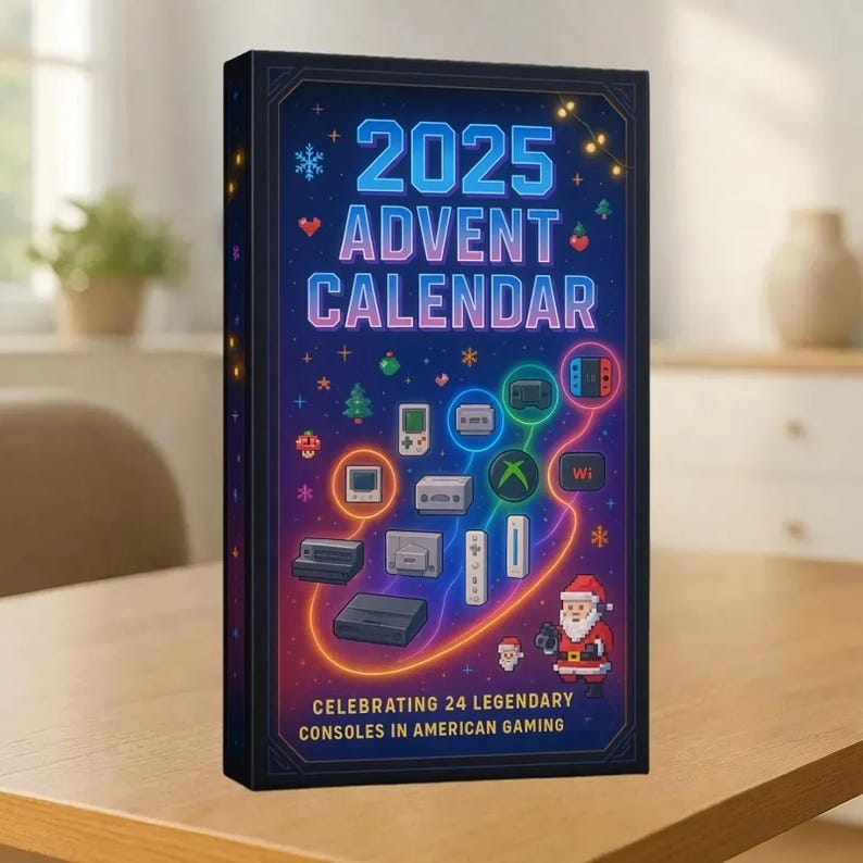 Classic Console Gaming Advent Calendar 2026 Gaming Advent Calendar Christmas Advent Calendar Christmas Countdown Gift