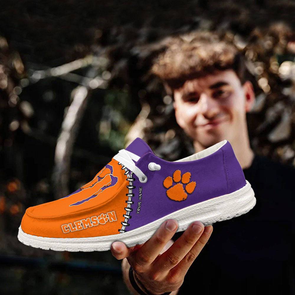 Clemson Tigers Hey Dude Shoes, NCAA Shoes, Monster Energy Shoes - Ingenious Gifts Your Whole Family