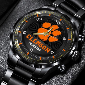 Clemson Tigers Stainless Steel Watch