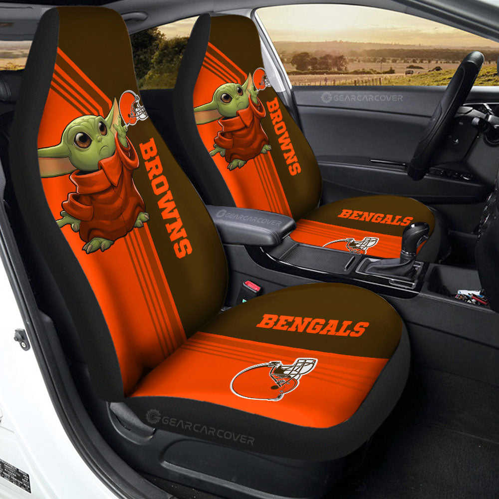 Cleveland Browns Car Seat Covers Baby Yoda Car Accessories
