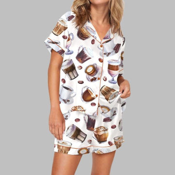 Coffee Cup Pajama Set For Women