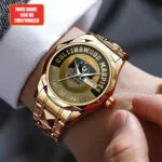 Personalized Collingwood FC Alloy Luxury Quartz Watch-PFZ10139