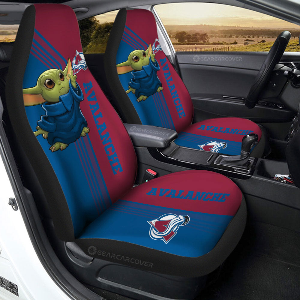 Colorado Avalanche Car Seat Covers Baby Yoda Car Accessories