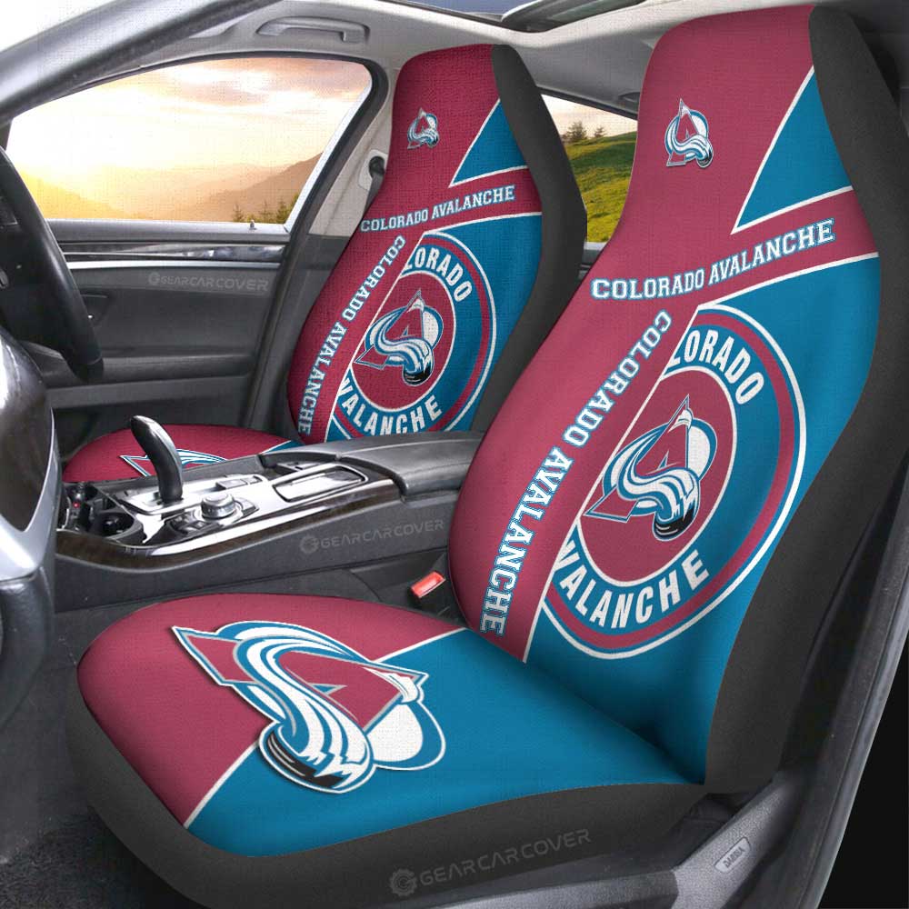 Colorado Avalanche Car Seat Covers Custom Car Accessories For Fans