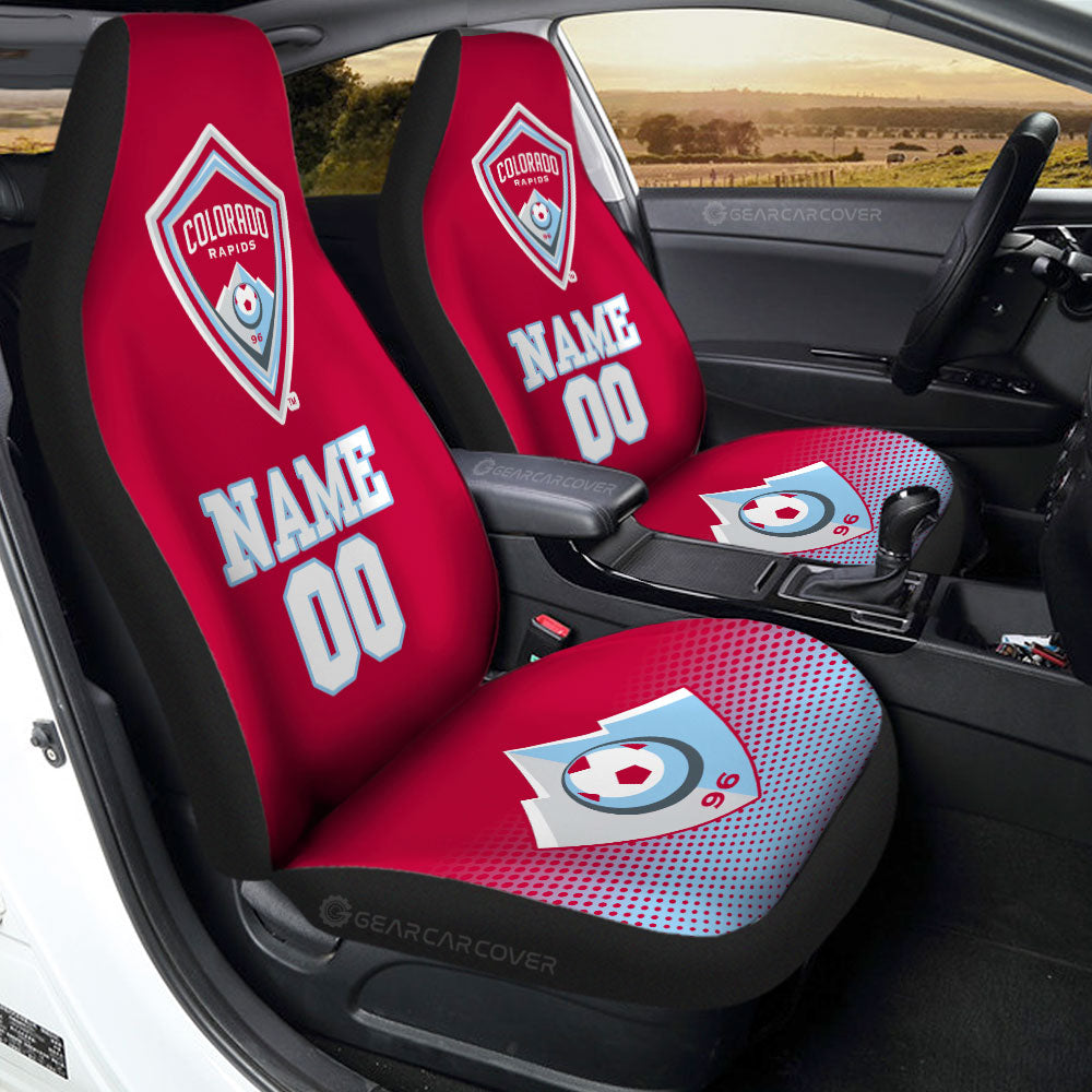 Colorado Rapids Car Seat Covers Sporty Team Collection