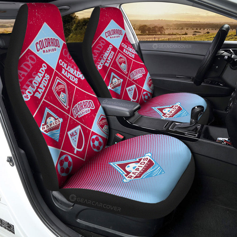 Colorado Rapids Car Seat Covers Sporty Team Collection