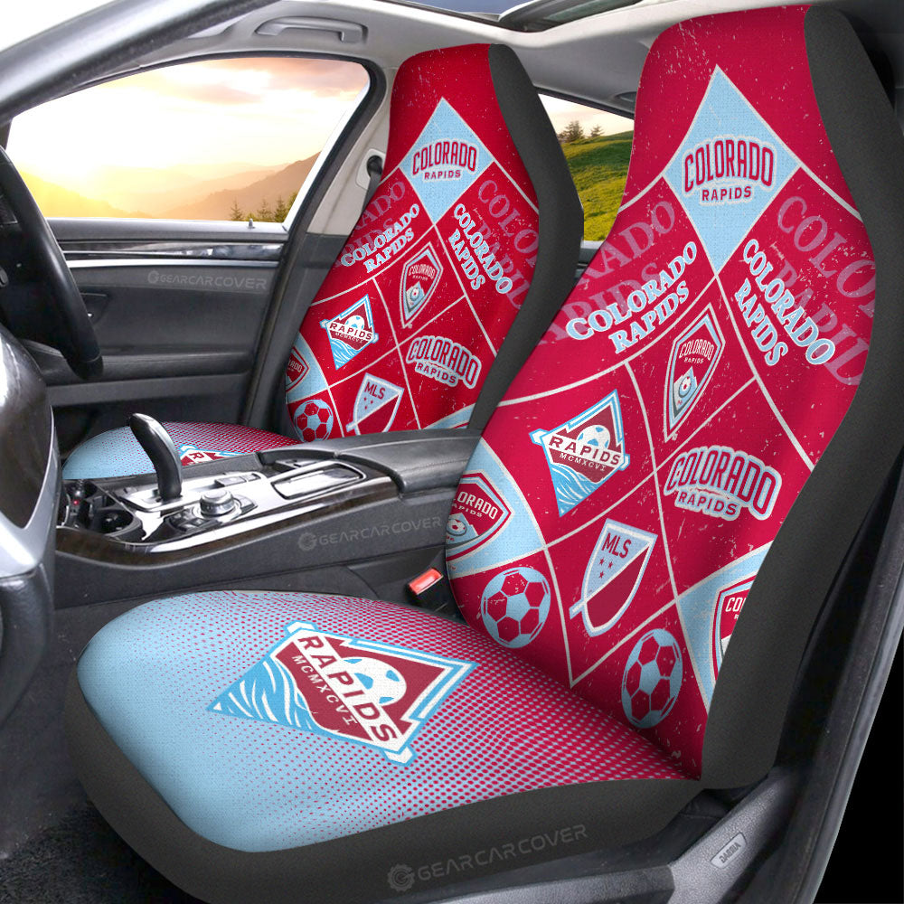 Colorado Rapids Car Seat Covers Sporty Team Collection