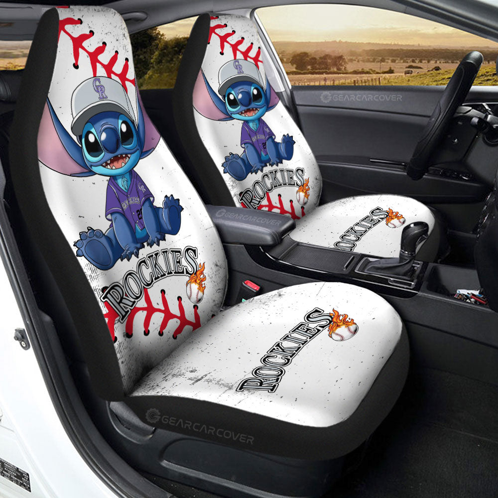 Colorado Rockies Car Seat Covers Stitch Theme Collection