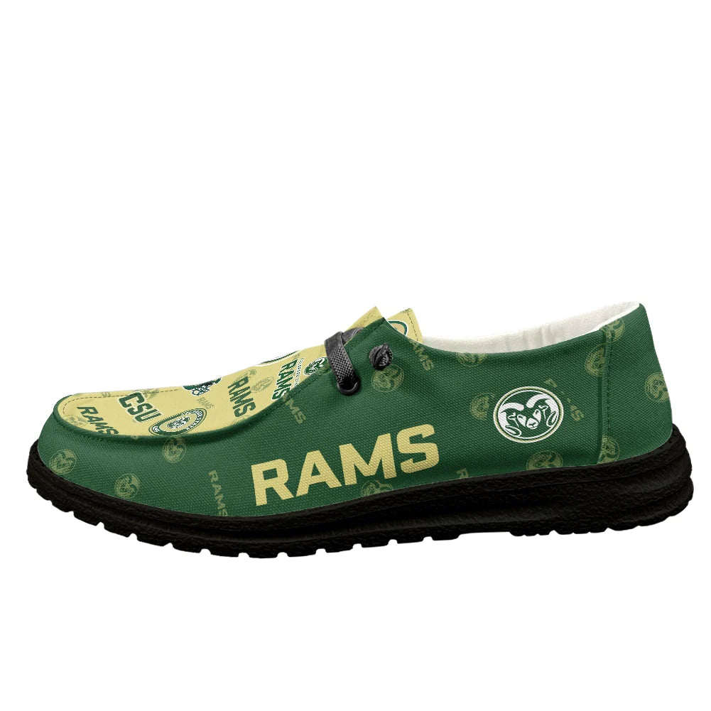 Colorado State Rams Loafers - Inspired By Hey Dude Shoes Style