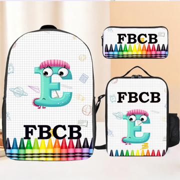 Colored Crayons - Personalized Name Backpack - Back To School Gift For Kid
