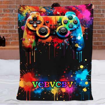 Colorful Game Controller Blanket - Gifts for Games Lovers