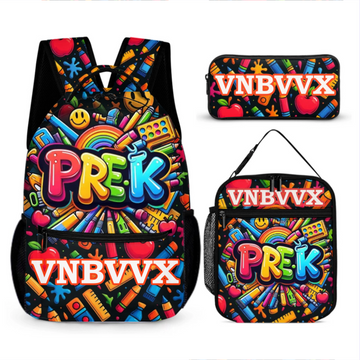Colorful graffiti Backpack - Personalized School Backpack with Name - School Season Gift
