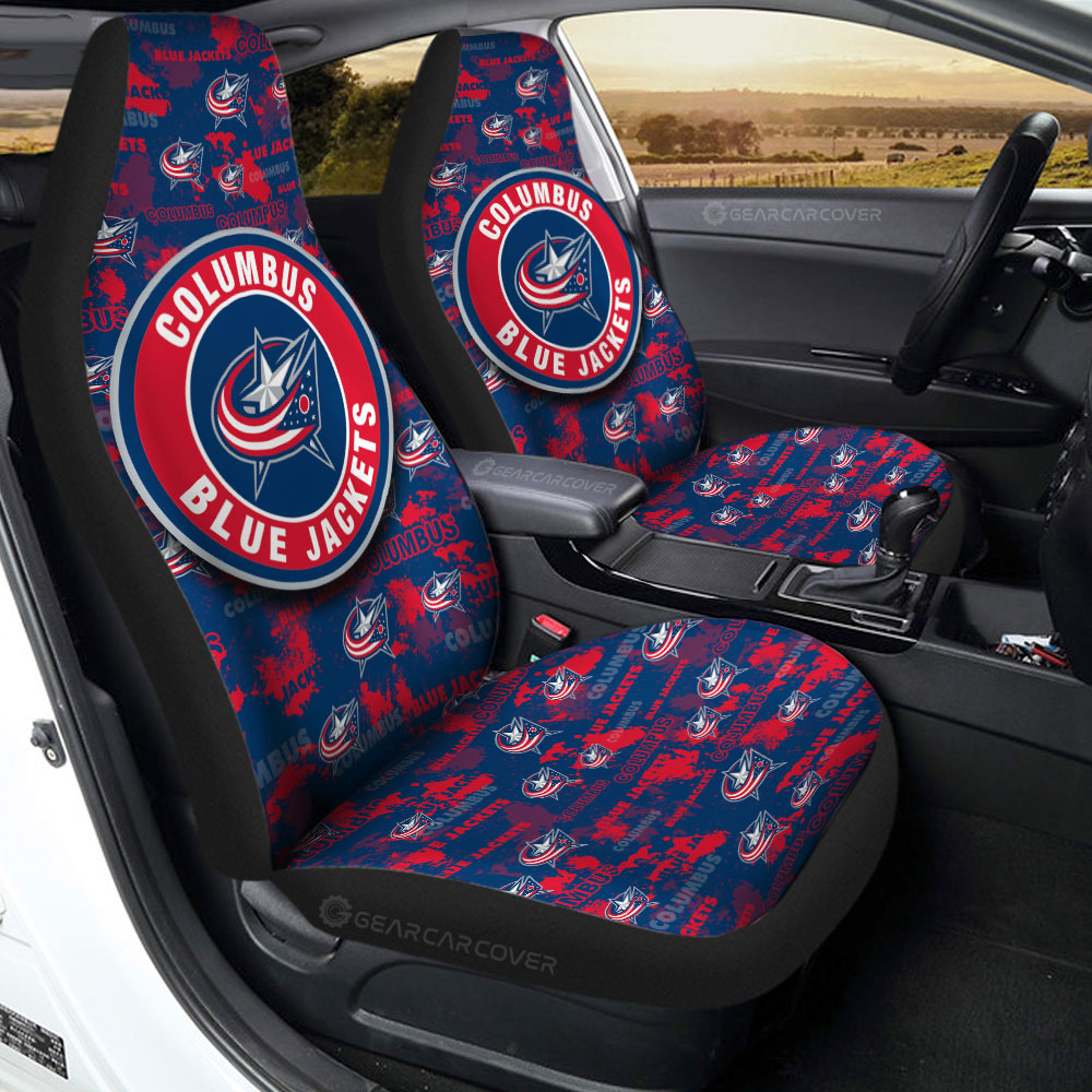 Columbus Blue Jackets Car Seat Covers Custom Car Accessories