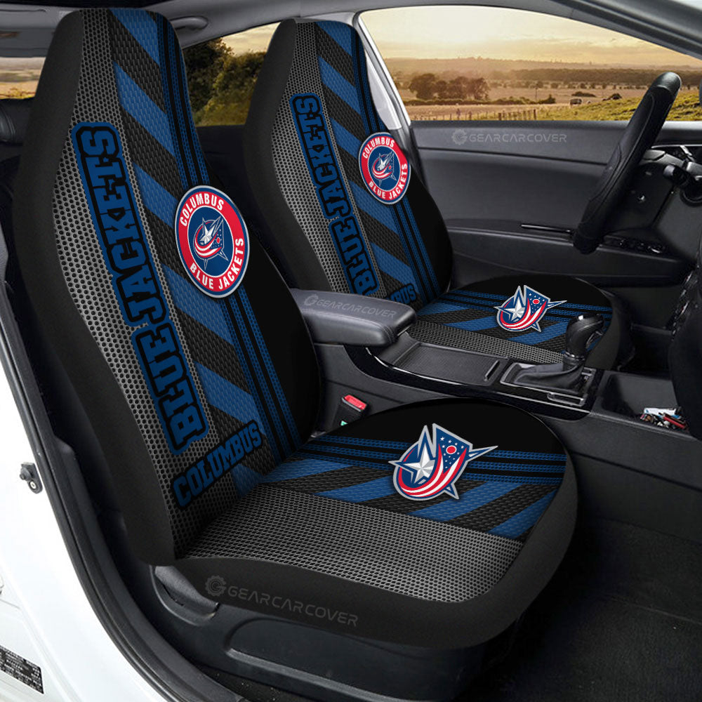 Columbus Blue Jackets Car Seat Covers Custom Car Accessories