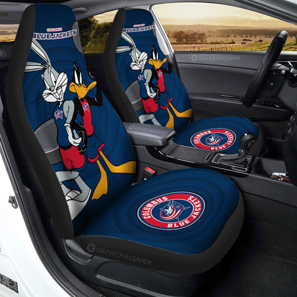 Columbus Blue Jackets Car Seat Covers Custom Car Accessories