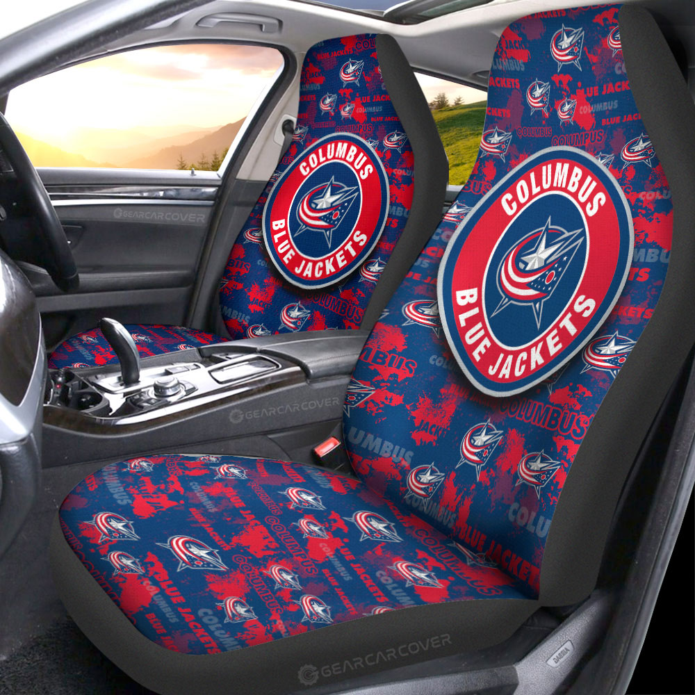 Columbus Blue Jackets Car Seat Covers Custom Car Accessories