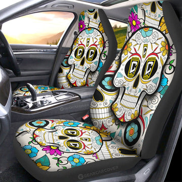 Columbus Crew Car Seat Covers Custom Sugar Skull Car Accessories