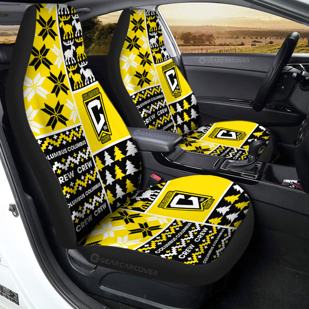 Columbus Crew Car Seat Covers Custom Ugly Style Car Accessories