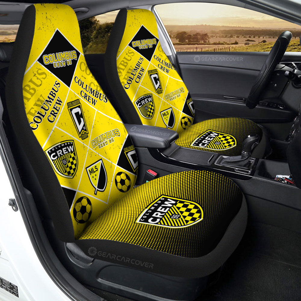 Columbus Crew Car Seat Covers Sporty Team Collection