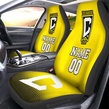 Columbus Crew Car Seat Covers Sporty Team Collection