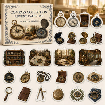 Compass Collecting Advent Calendar 2026 - 24-Day Countdown, Acrylic Charms