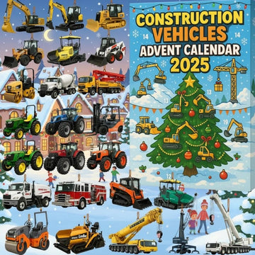 Construction Vehicles Advent Calendar 2026 24 Mini Truck Toys