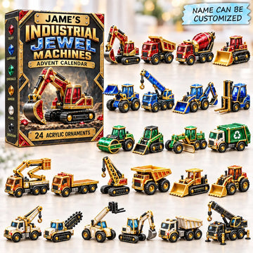Constructive Vehicles advent calendar 2026 - 24-Day Countdown, Acrylic Charms