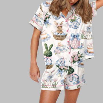 Coquette Chinoiserie Easter Pajama Set