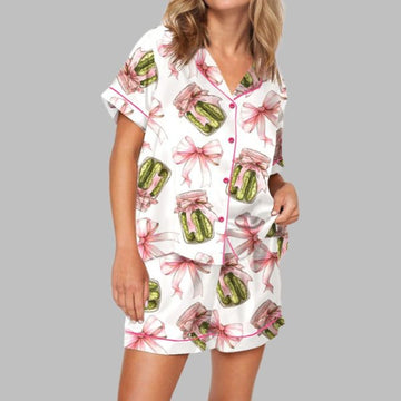 Coquette Pickle Pajama Set For Women