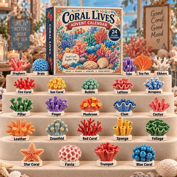 Coral Lives advent calendar 2026 - 24-Day Countdown, Acrylic Charms