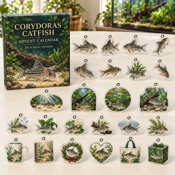 Corydoras Catfish Advent Calendar 2026 - 24-Day Countdown, Acrylic Charms Every Day Bring New Suprises