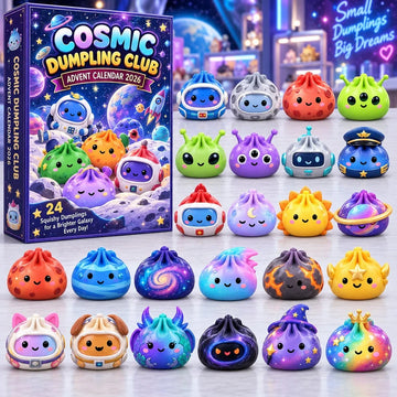 Cosmic Dumpling Club Advent Calendar 2026 - 24-Day Countdown, Acrylic Charms