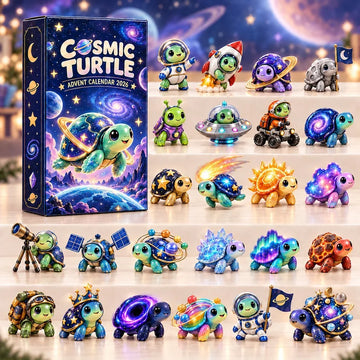 Cosmic Turtle Advent Calendar 2026 - 24-Day Countdown, Acrylic Charms