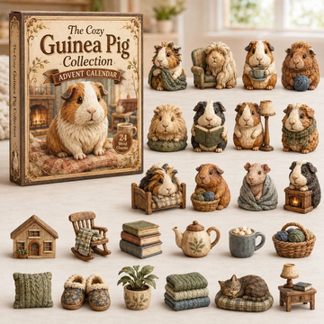 Cottage Guinea Advent Calendar 2026 - 24-Day Countdown, Acrylic Charms Every Day Bring New Suprises