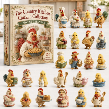 Country Kitchen Advent Calendar 2026 - 24-Day Countdown, Acrylic Charms Every Day Bring New Suprises