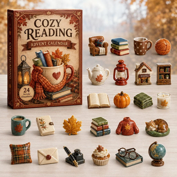 Cozy Reading Advent Calendar 2026 - 24-Day Countdown, Acrylic Charms Every Day Bring New Suprises