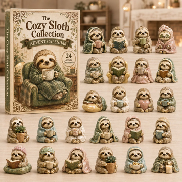 Cozy Sloth Collection Advent Calendar 2026 - 24-Day Countdown, Acrylic Charms Every Day Bring New Suprises
