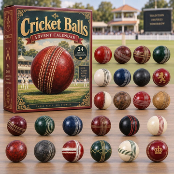 Cricket Balls Advent Calendar 2026 - 24-Day Countdown, Acrylic Charms Every Day Bring New Suprises