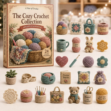 Crochet Lover Advent Calendar 2026 - 24-Day Countdown, Acrylic Charms Every Day Bring New Suprises